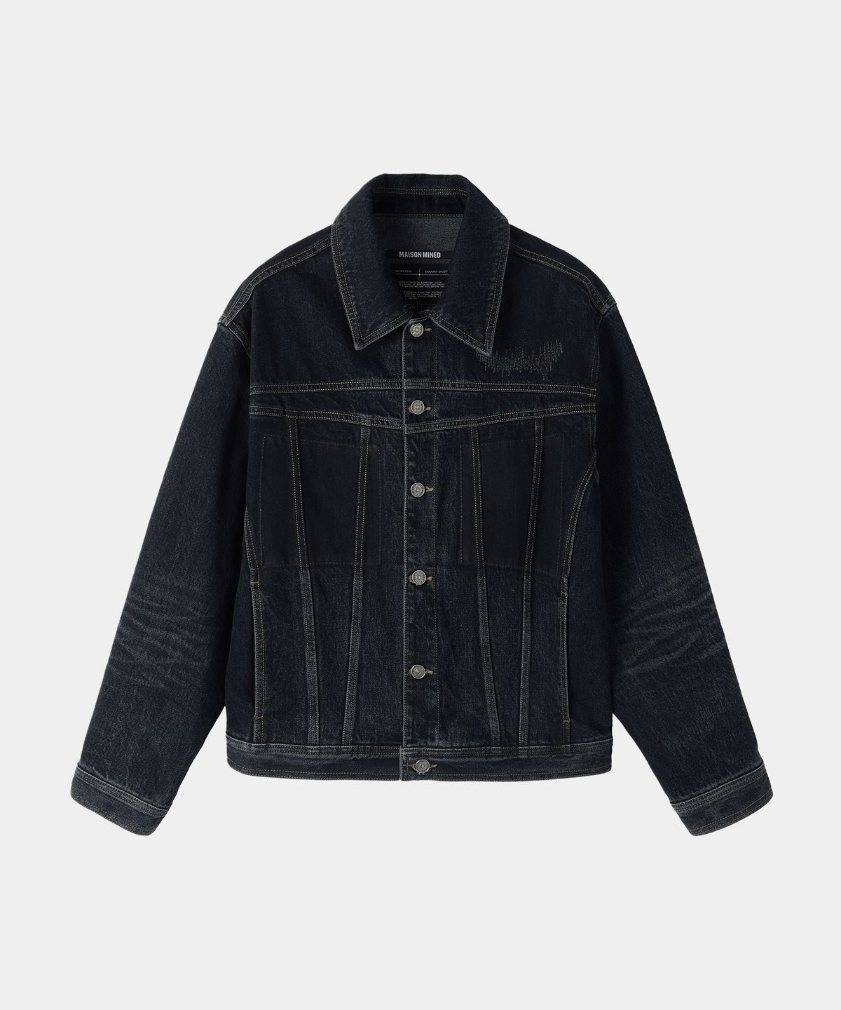 메종미네드(MAISON MINED) FADE TRACE DENIM JACKET INDIGO