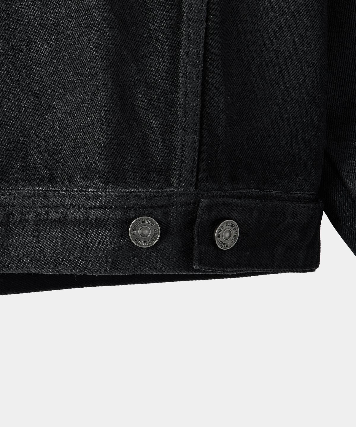 메종미네드(MAISON MINED) FADE TRACE DENIM JACKET BLACK