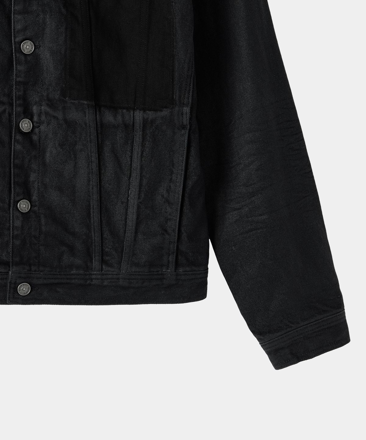 메종미네드(MAISON MINED) FADE TRACE DENIM JACKET BLACK