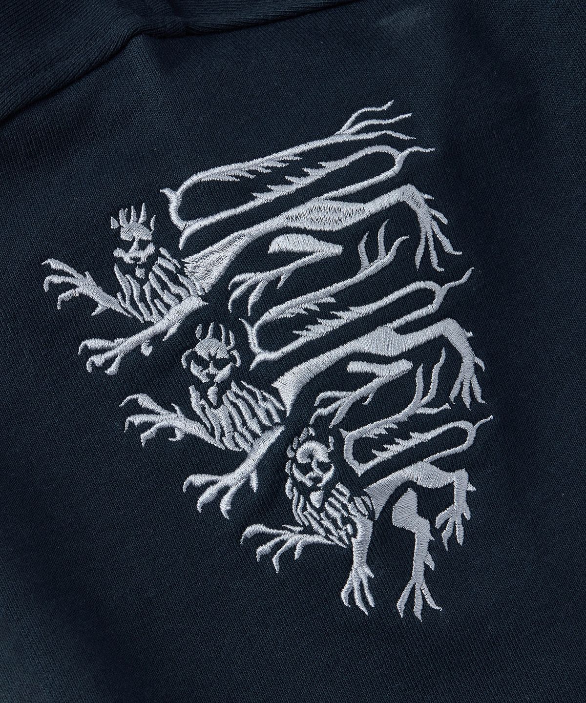 메종미네드(MAISON MINED) KNIGHT HOOD ZIP-UP NAVY