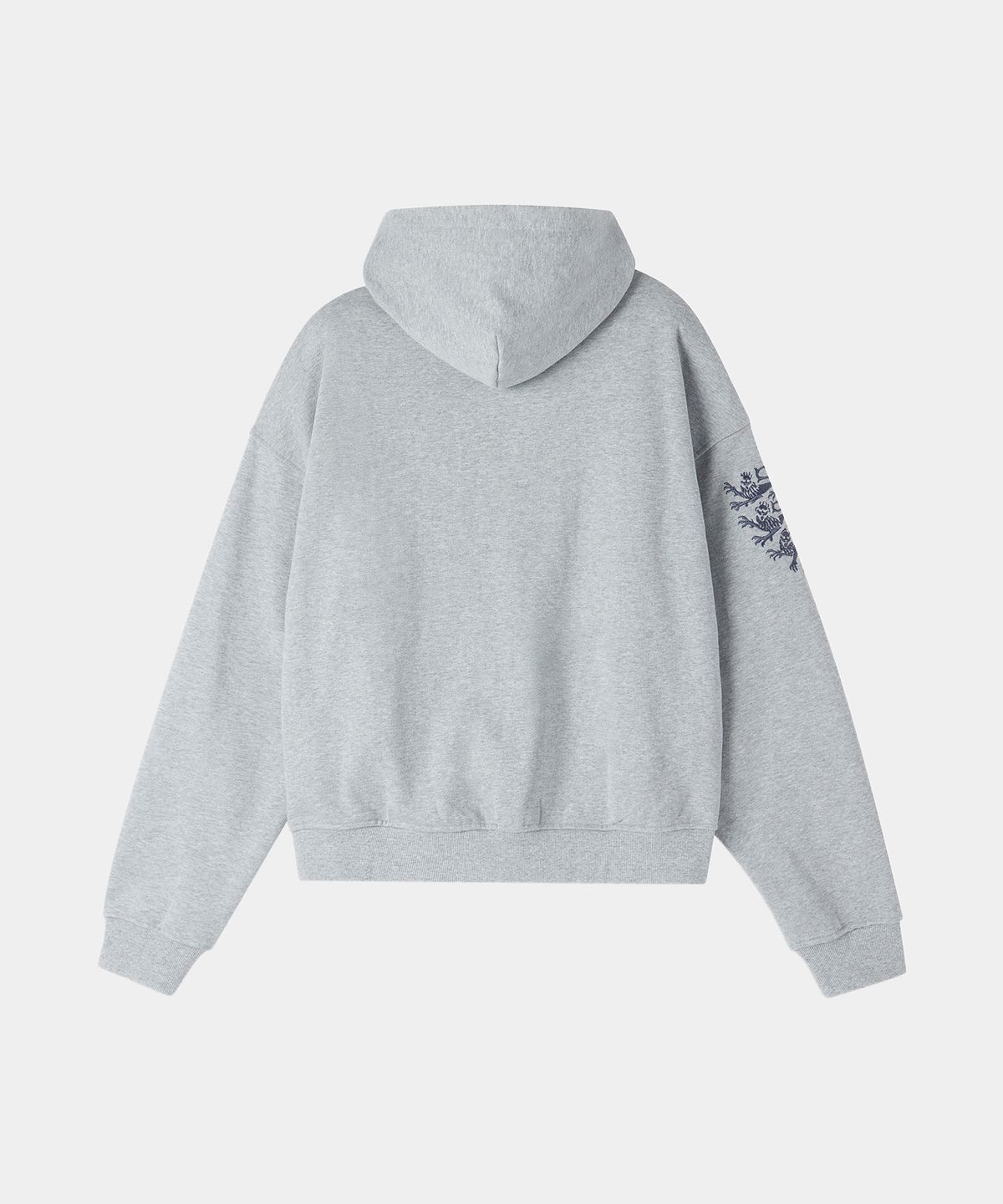 메종미네드(MAISON MINED) KNIGHT HOOD ZIP-UP MELANGE GRAY