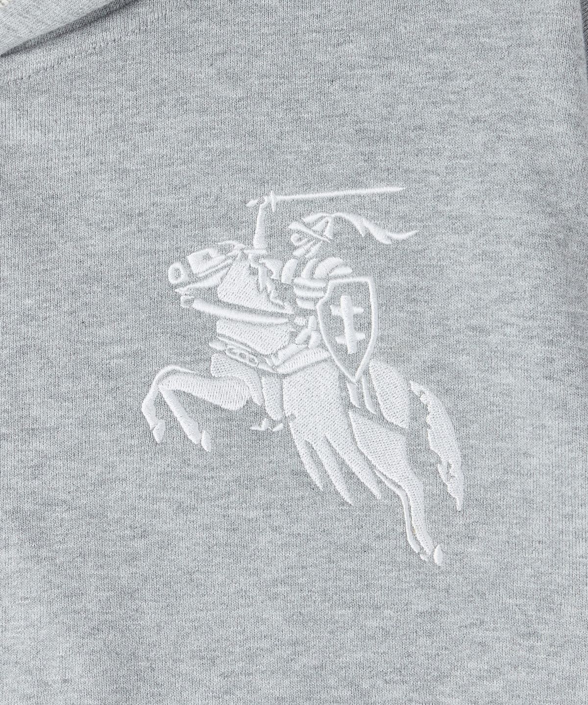 메종미네드(MAISON MINED) KNIGHT HOOD ZIP-UP MELANGE GRAY