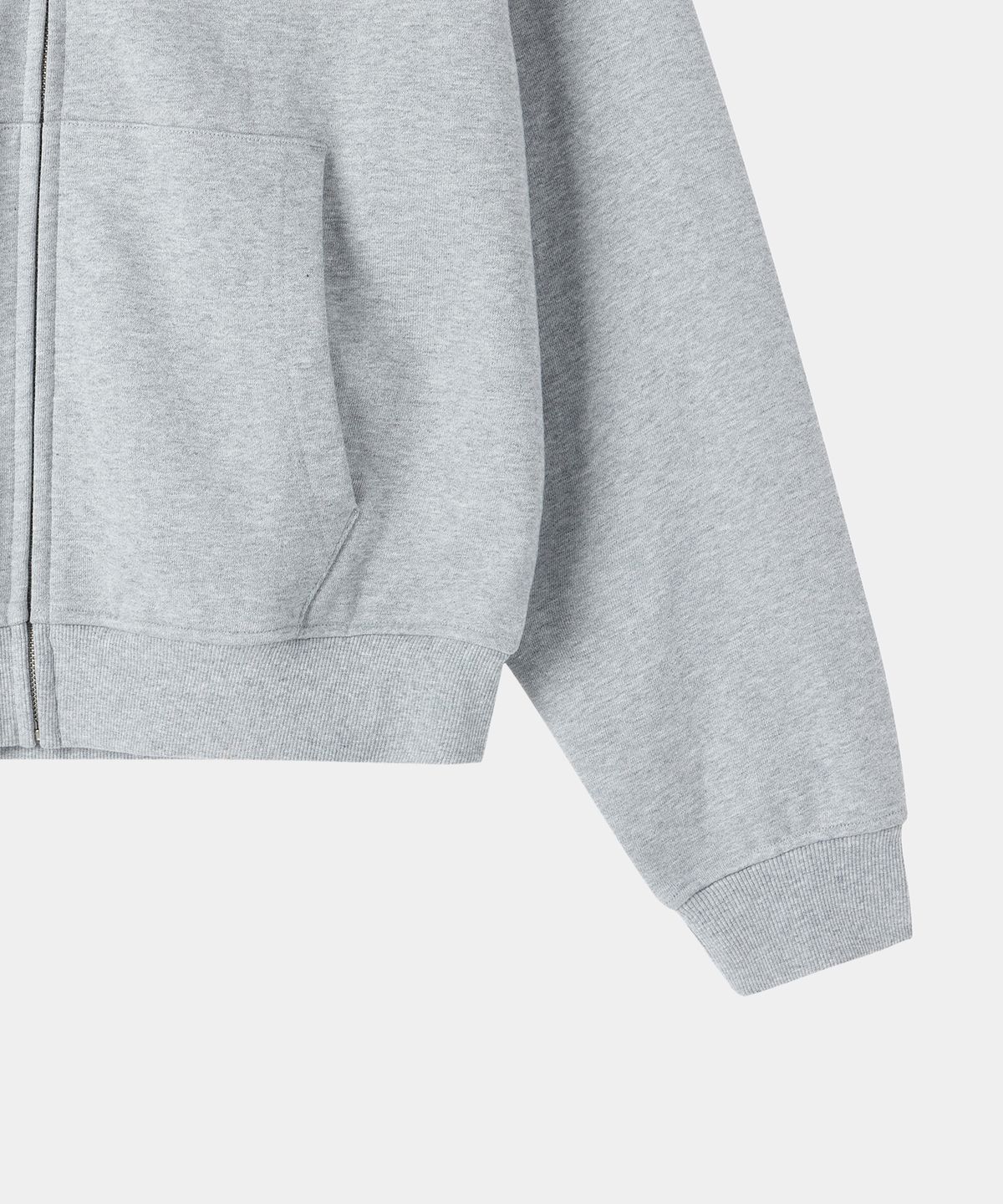 메종미네드(MAISON MINED) KNIGHT HOOD ZIP-UP MELANGE GRAY
