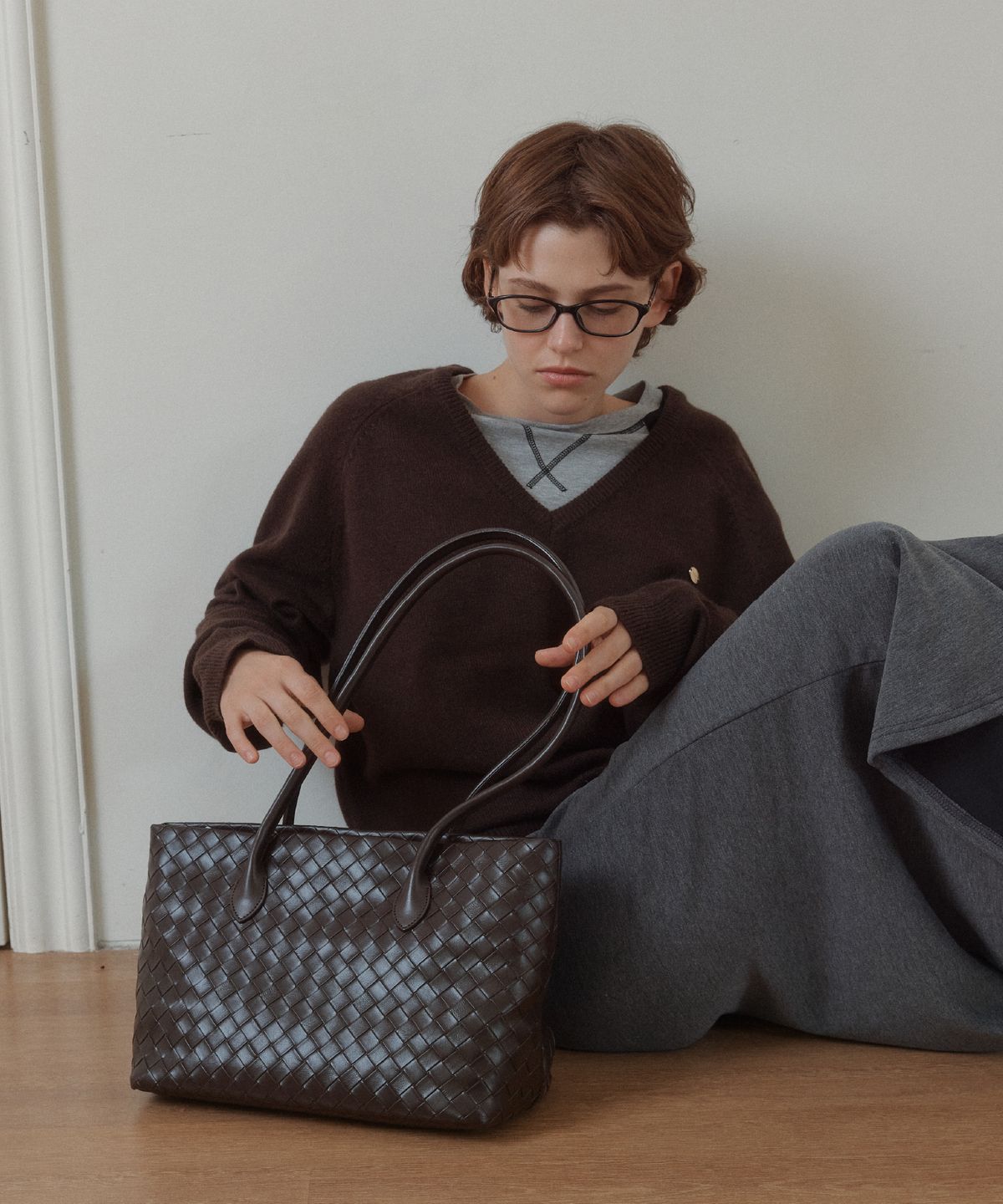 아노에틱(ANOETIC) ANC WEAVING MEDIUM BAG_2COLOR