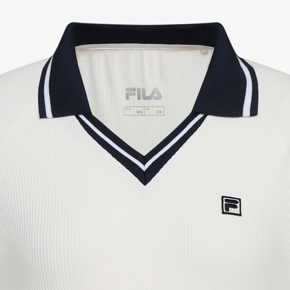휠라(FILA) 테니스 카라 골지 긴팔티(FS263TL11F001191)