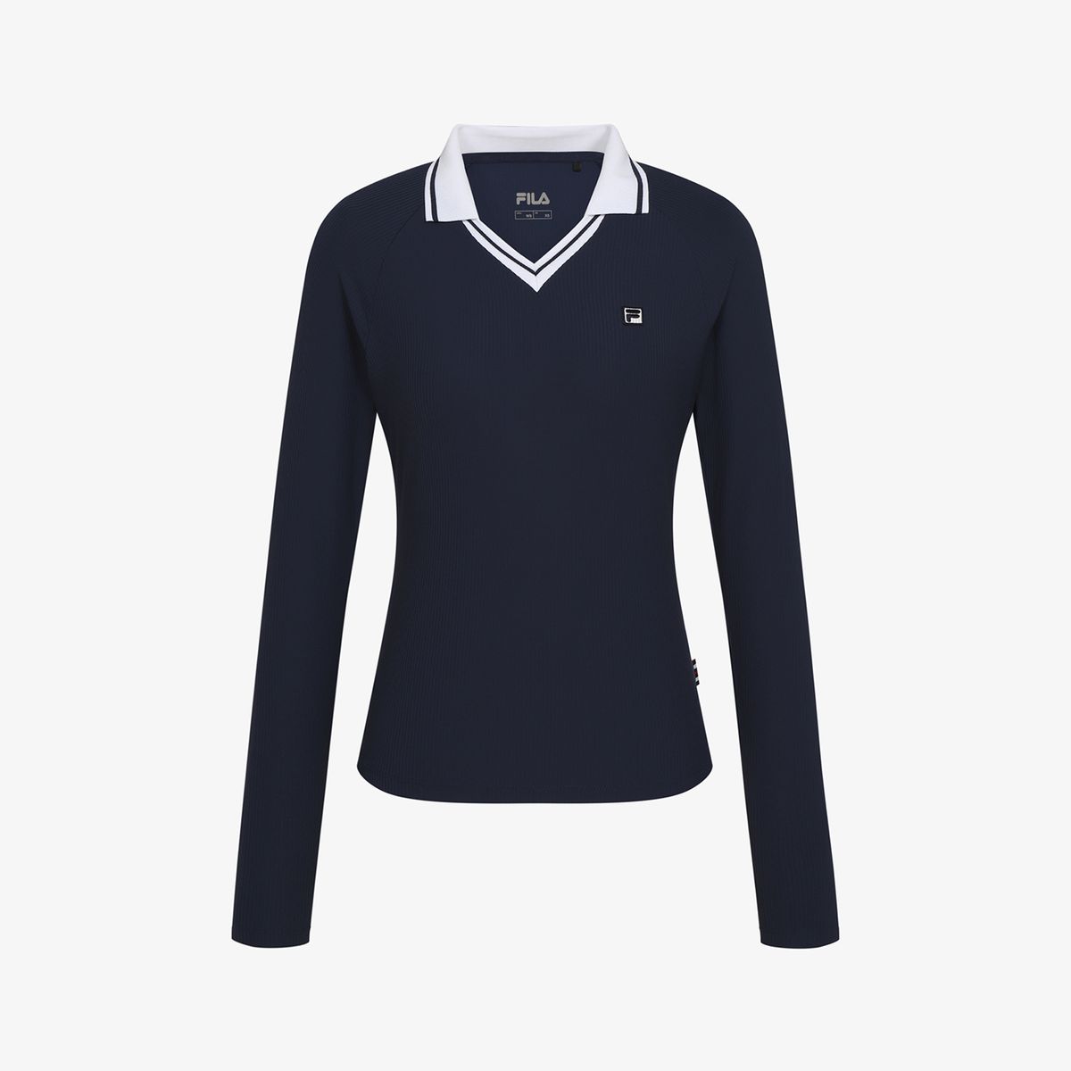 휠라(FILA) 테니스 카라 골지 긴팔티(FS263TL11F001472)