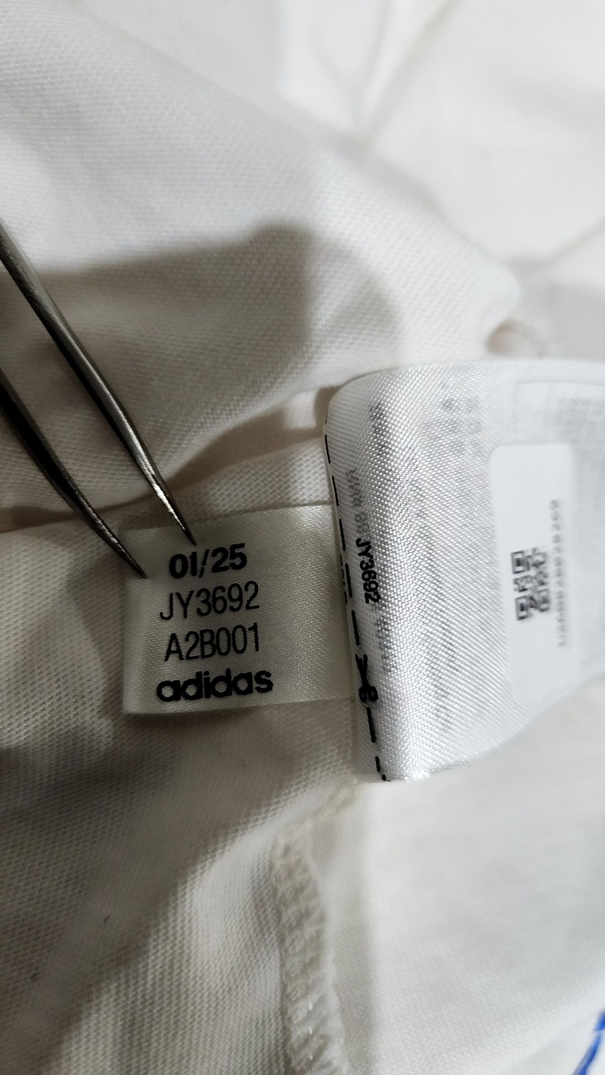 아디다스(ADIDAS) 3S 티 - 클라우드화이트:블루 / JY3692 XS