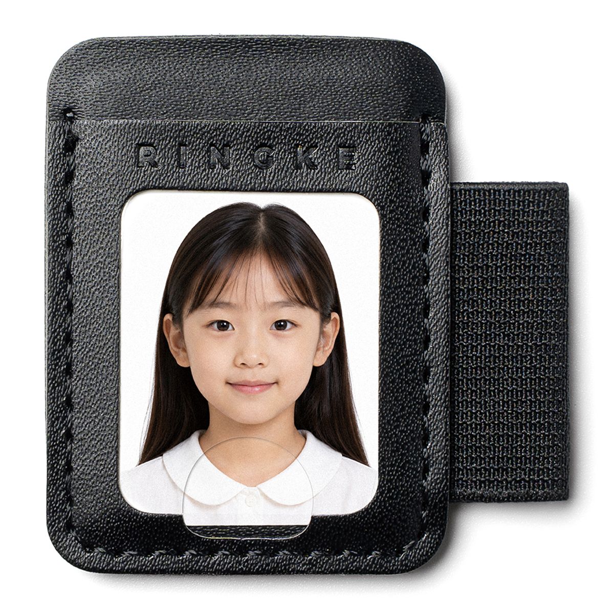 링케(RINGKE) 부착형 네임 택 펜 홀더 S 블랙
