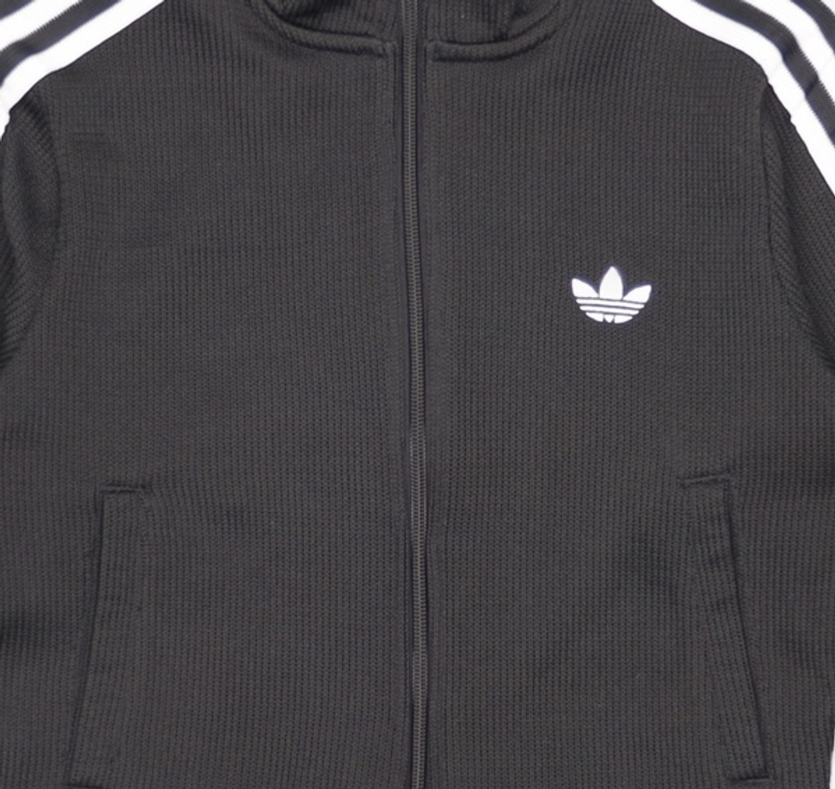 아디다스(ADIDAS) 파이어버드 니트 트랙탑 - 블랙:화이트 / JY2613 M