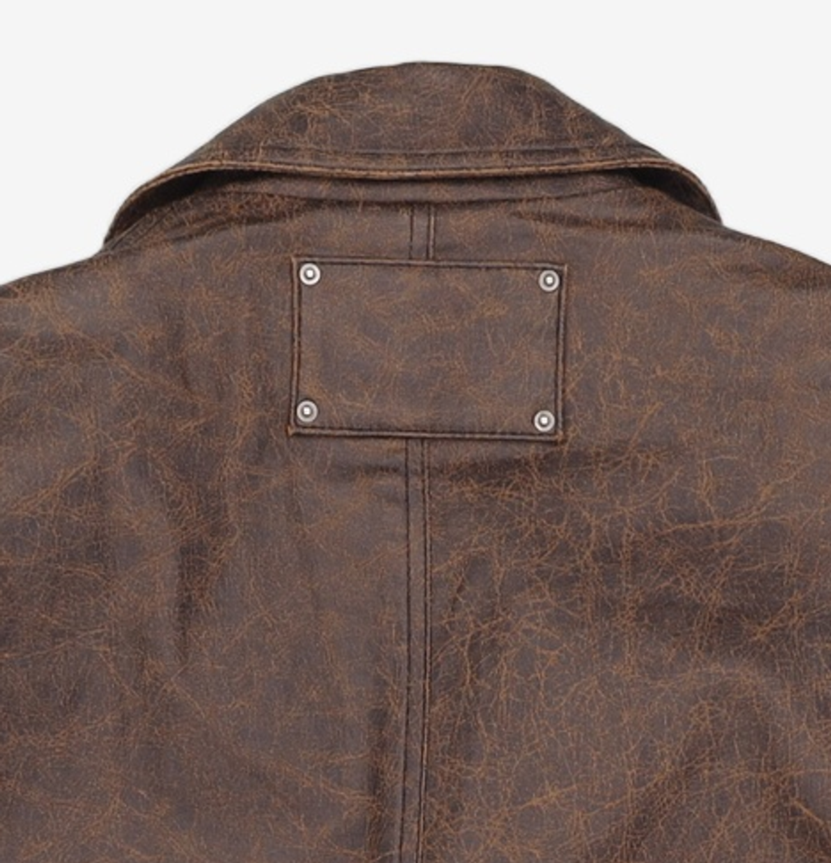 메종미네드(MAISON MINED) CRACK COATING BLAZER BROWN M