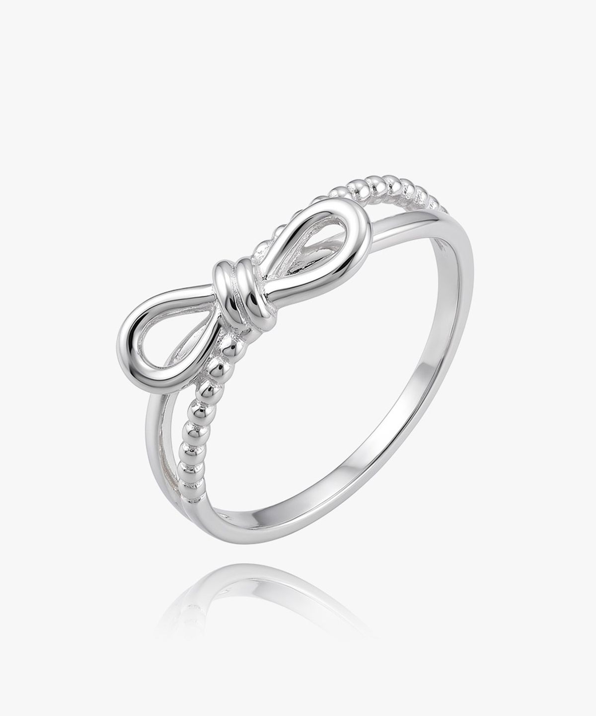 엘렌쥬얼리(HELENE JEWELRY) 실버 Silver 925 실피 리본 레이어드 미스 링 은 반지
