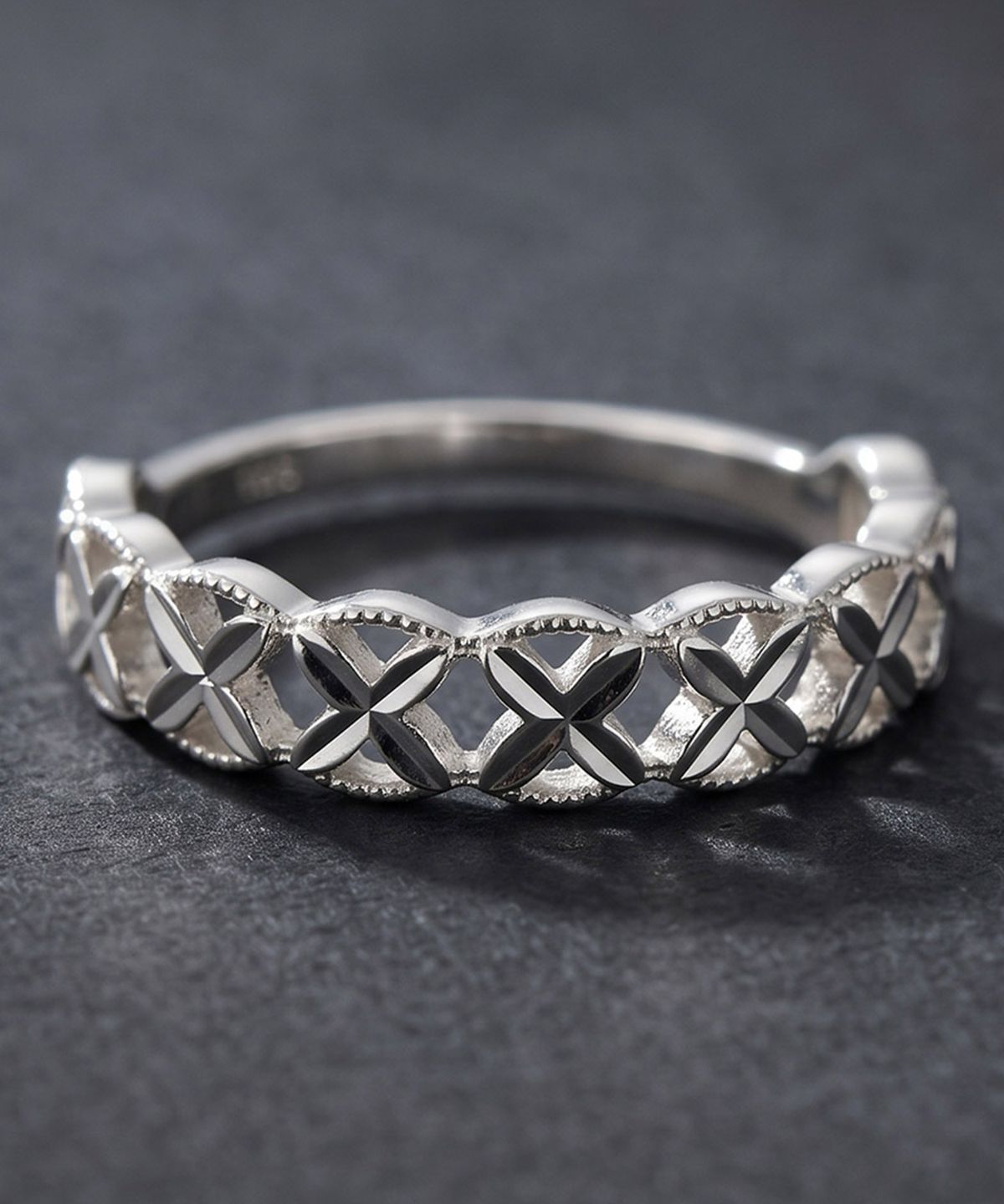 엘렌쥬얼리(HELENE JEWELRY) 실버 Silver 925 루디 플라워 라인 미스 링 은 반지