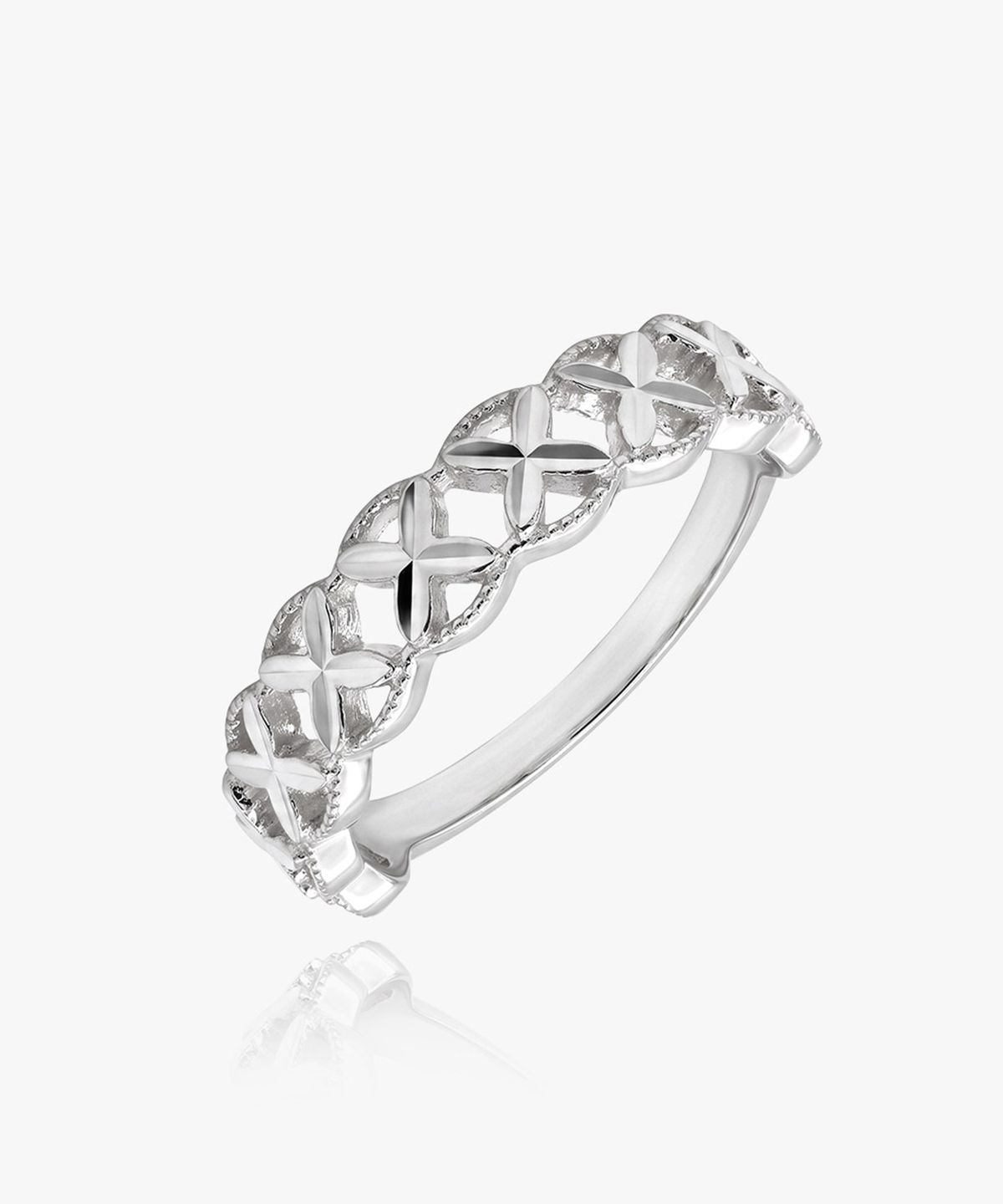 엘렌쥬얼리(HELENE JEWELRY) 실버 Silver 925 루디 플라워 라인 미스 링 은 반지