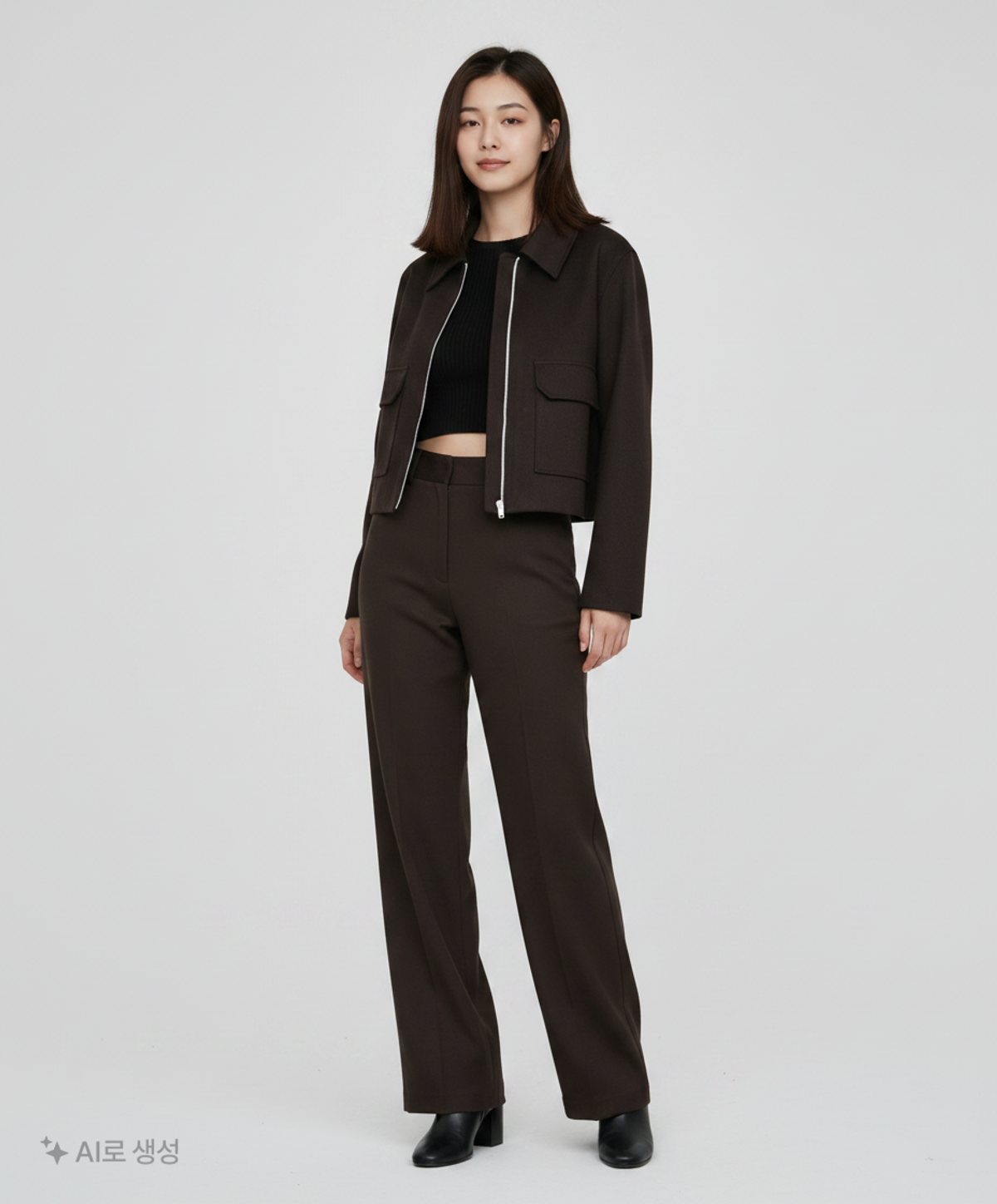미쏘(MIXXO) 스웨이드 집업 자켓_MIWJLDT02C S