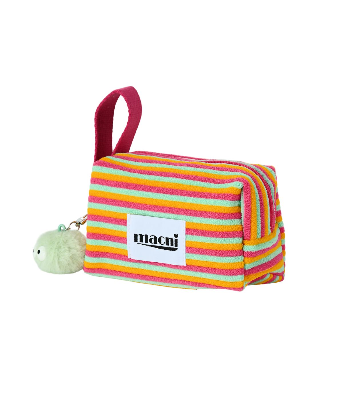 마크니(MACNI) NEMO BREAD POUCH STRIPE PINK