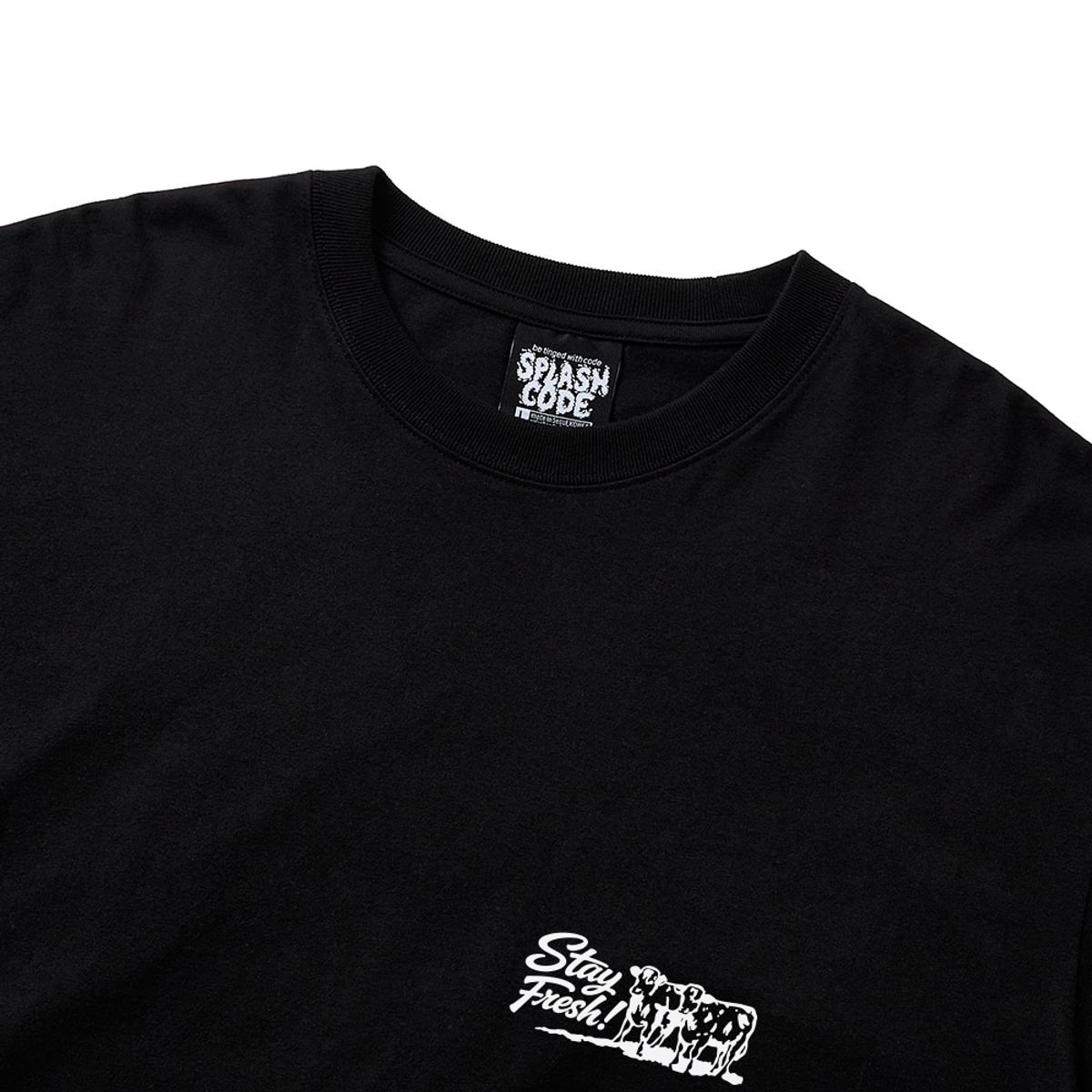 스플래시코드(SPLASHCODE) 롱슬리브 블랙 - 밀크(Daily Milk Supply)