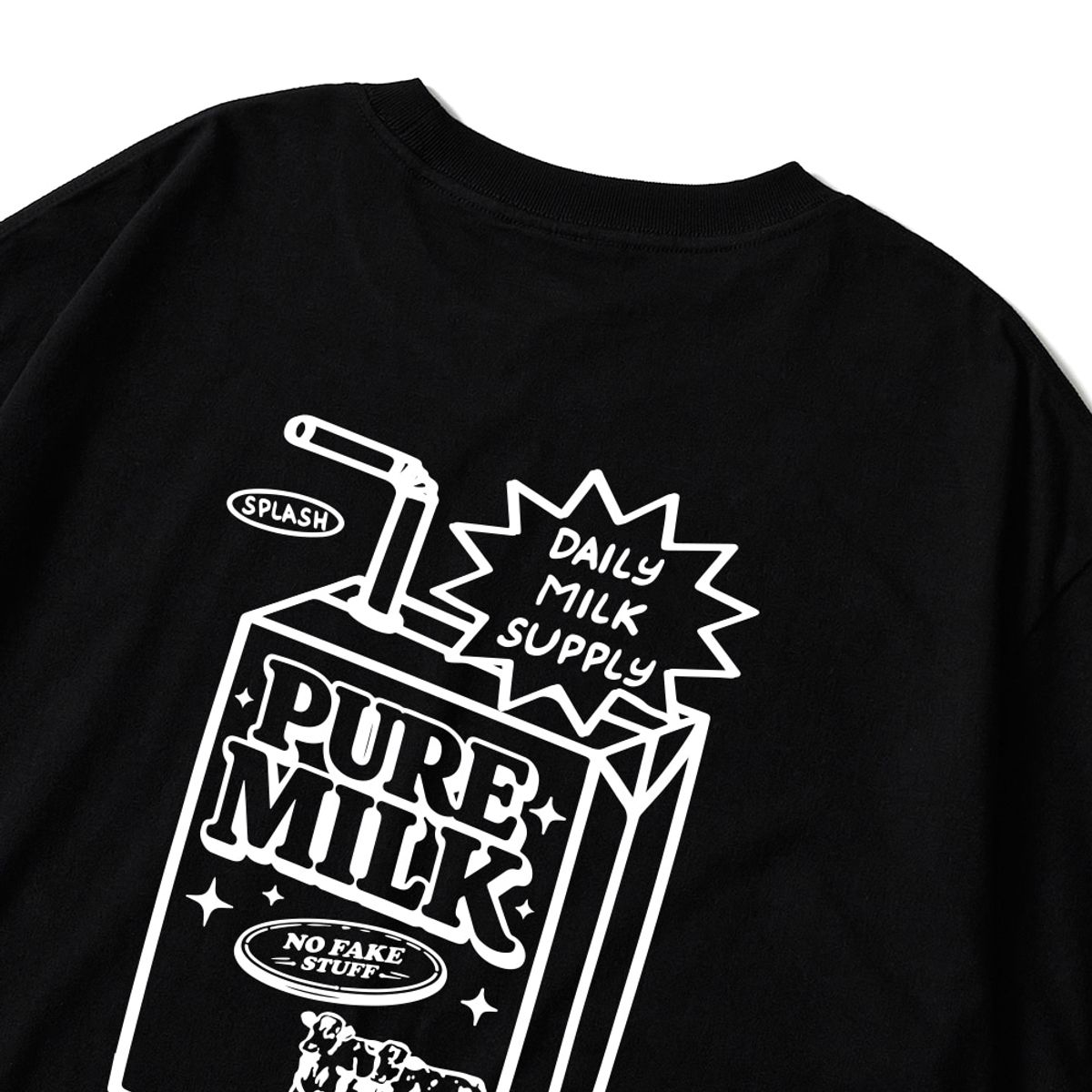 스플래시코드(SPLASHCODE) 롱슬리브 블랙 - 밀크(Daily Milk Supply)