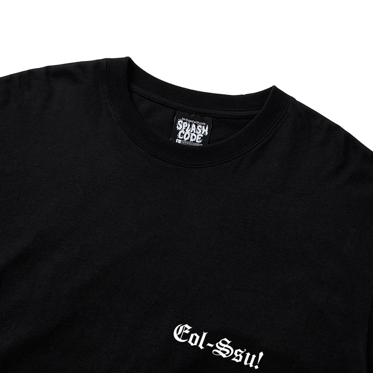 스플래시코드(SPLASHCODE) 롱슬리브 블랙 - 얼쑤(Eol Ssu)