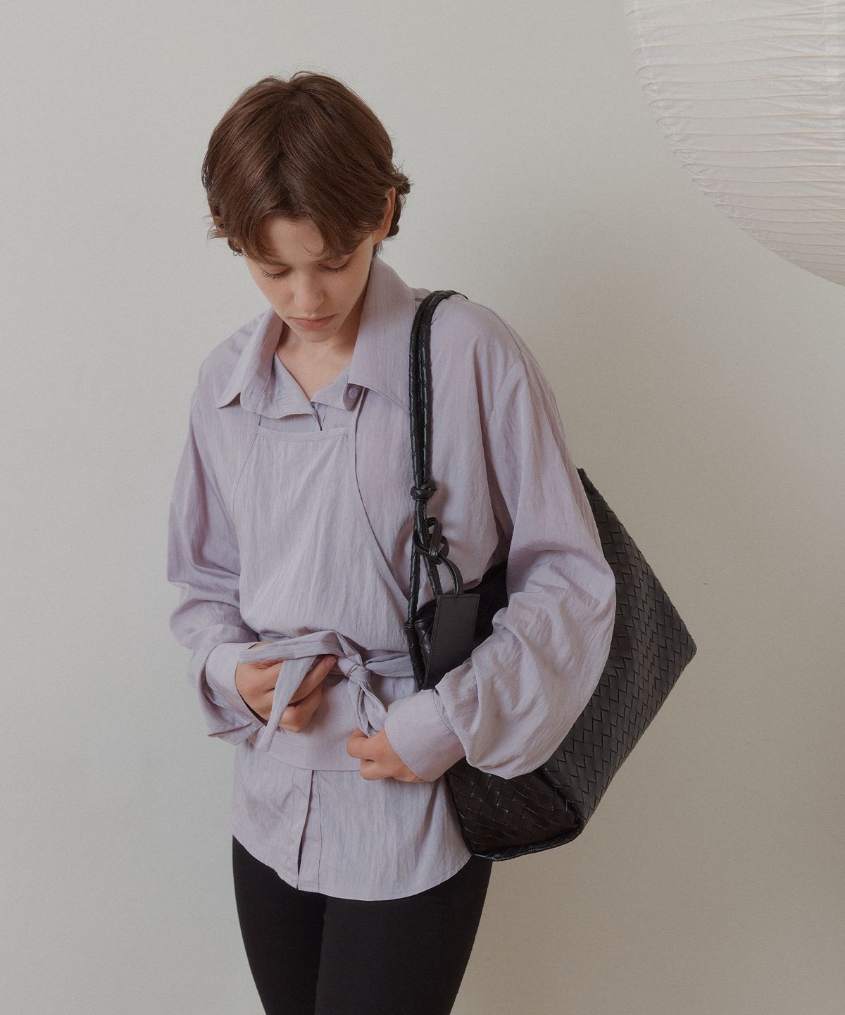 아노에틱(ANOETIC) ANC BUSTIER LAYER SHIRT_PURPLE
