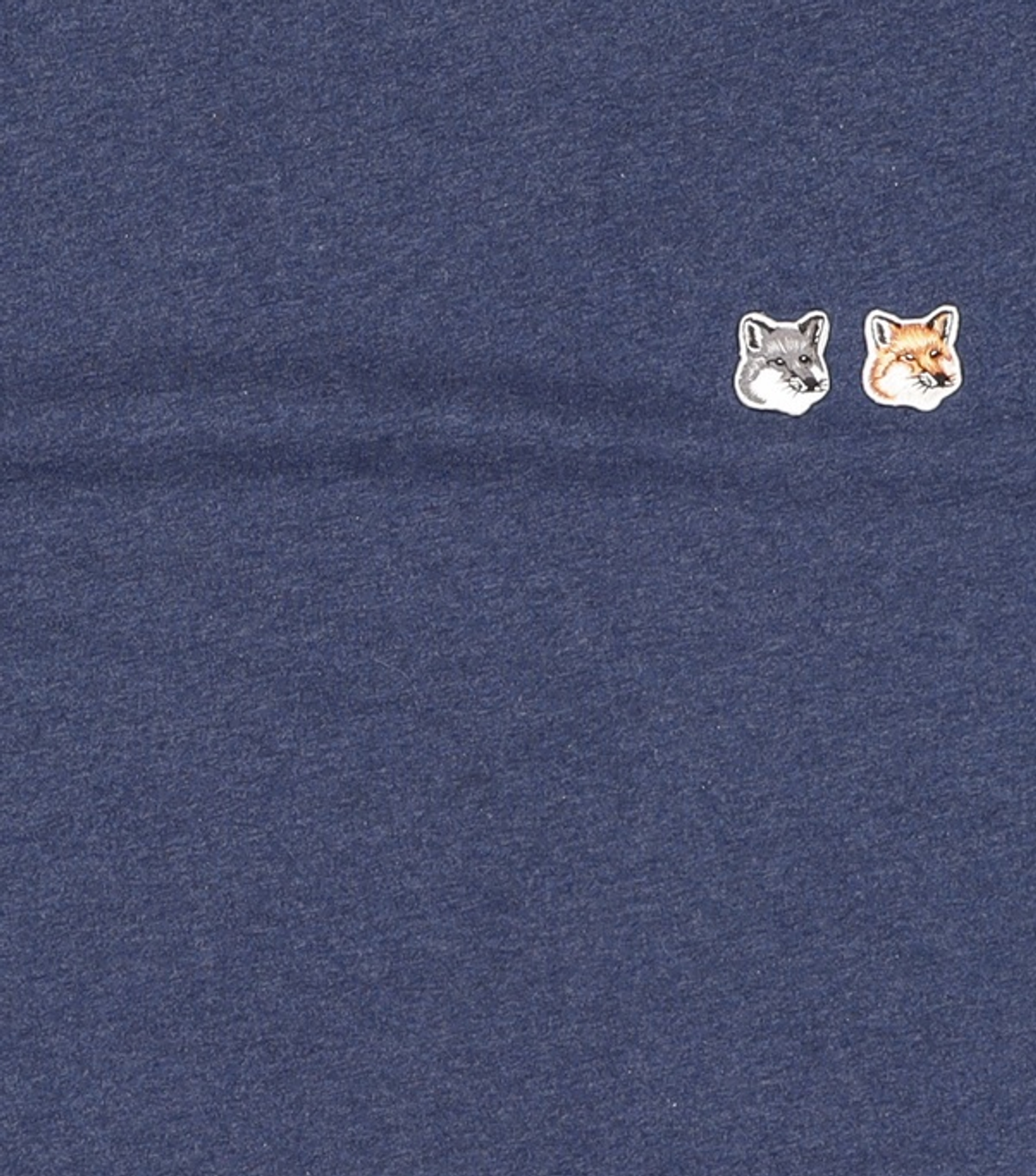 메종 키츠네(MAISON KITSUNE) 더블 폭스헤드 반팔 티셔츠 IU00114KJ0008 H481 NAVY XS