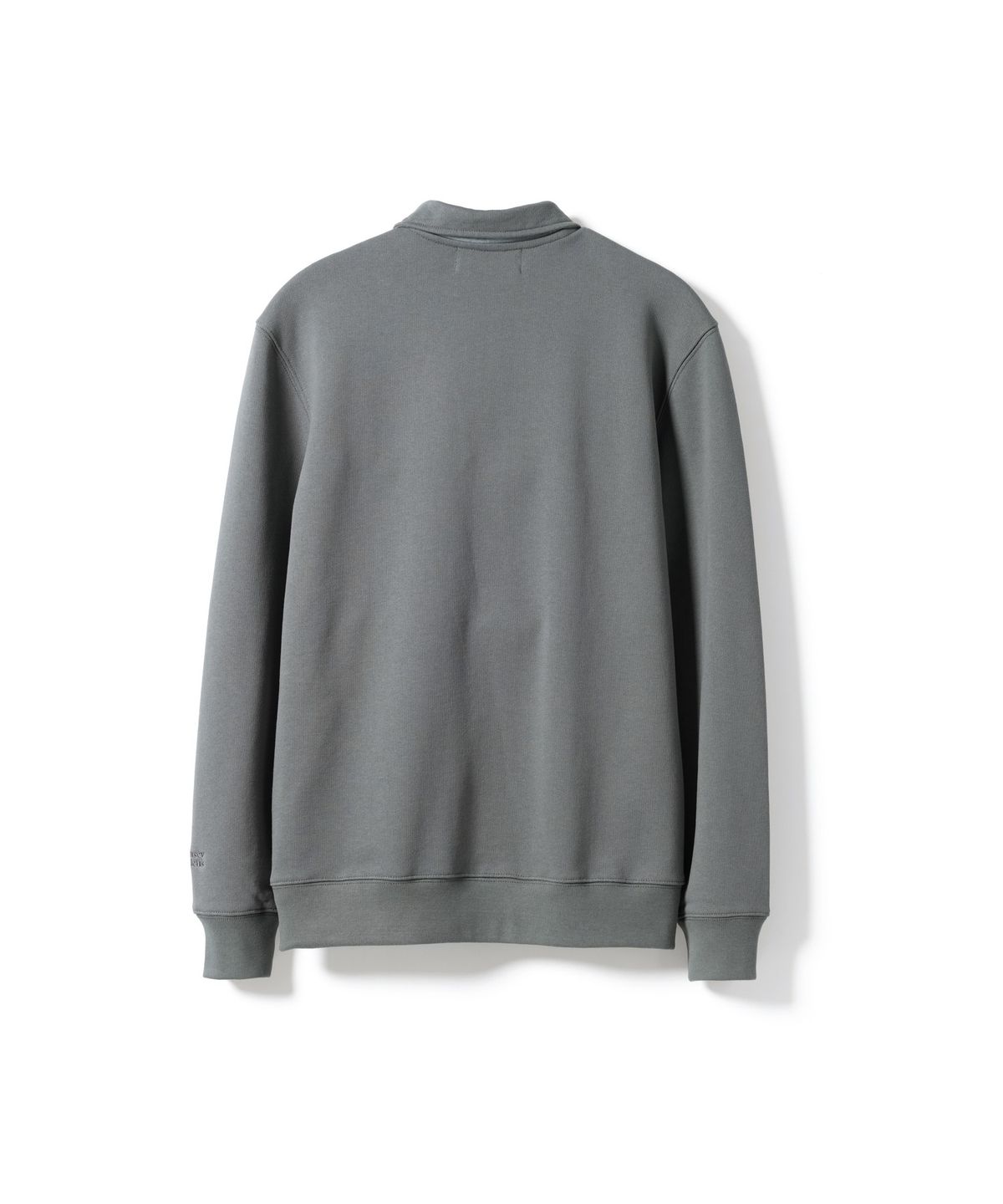 건지 울른스(Guernsey Woollens) 버튼 카라 비조 스웻셔츠 - 올리브