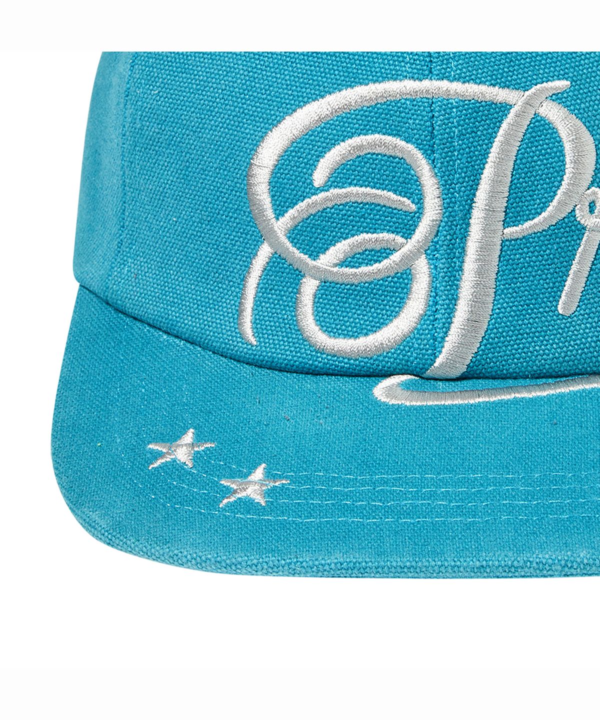 프렌다(PRENDA) SCRIPT LOGO BALL CAP AQUA BLUE