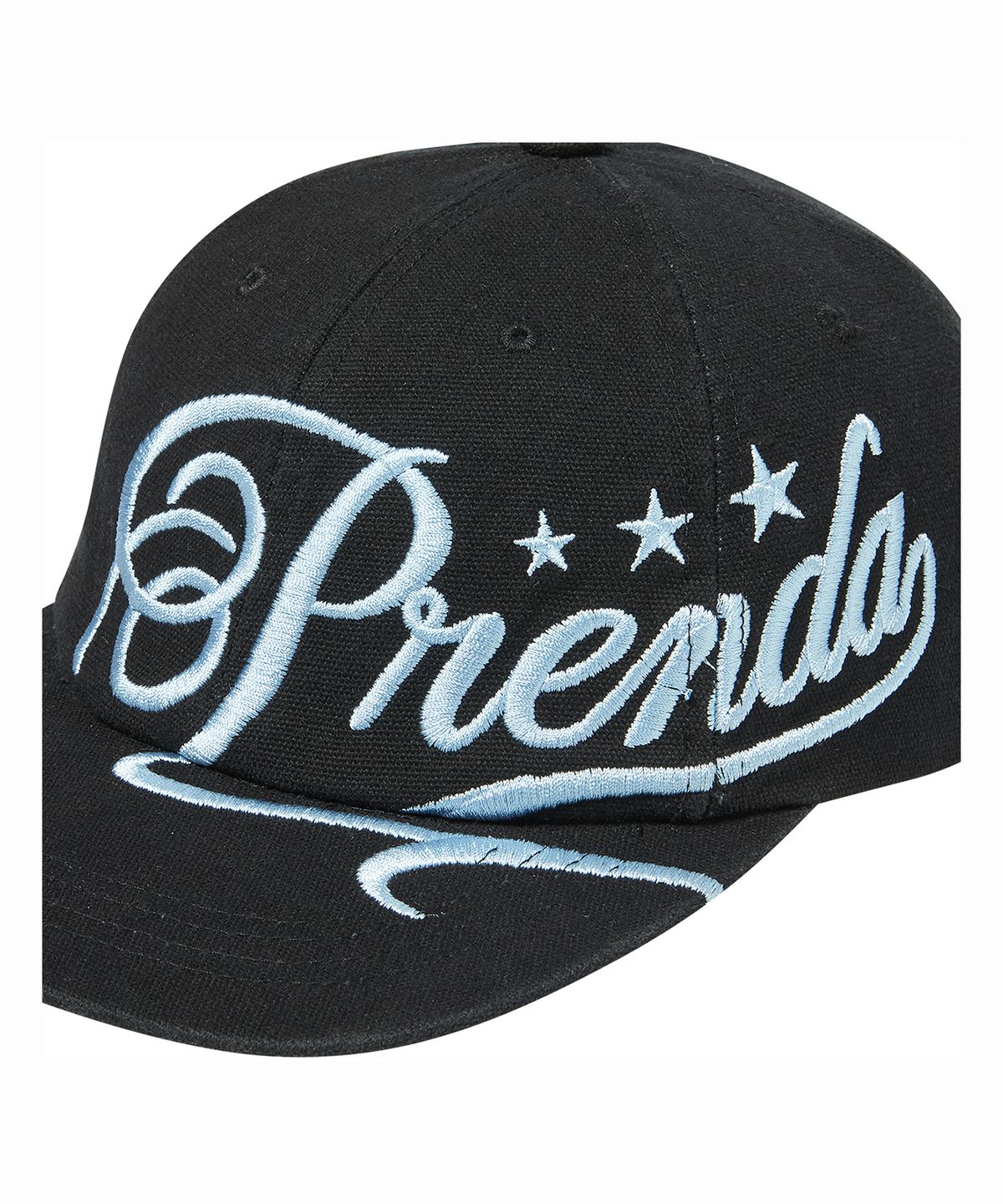 프렌다(PRENDA) SCRIPT LOGO BALL CAP BLACK