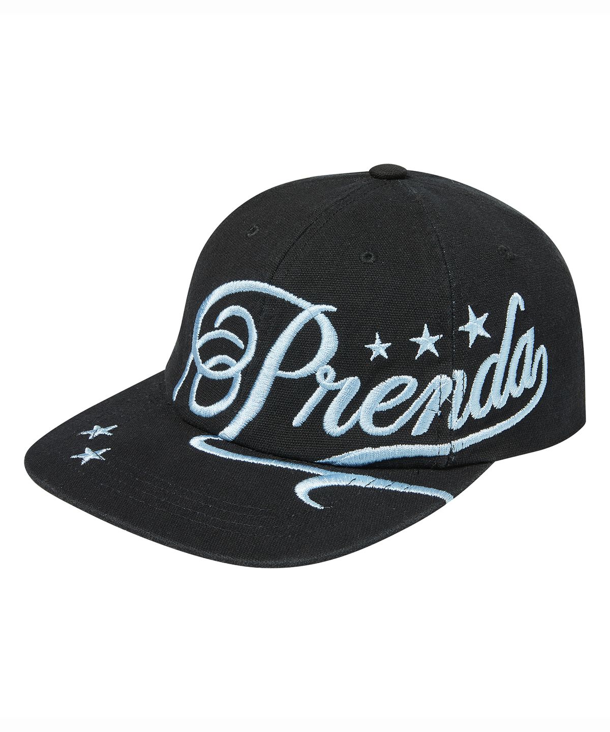 프렌다(PRENDA) SCRIPT LOGO BALL CAP BLACK