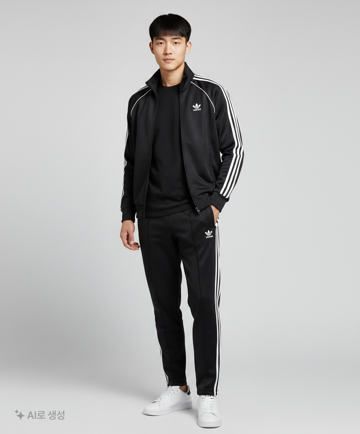 아디다스(ADIDAS) 슈퍼스타 트랙탑 - 블랙 / CW1256 M