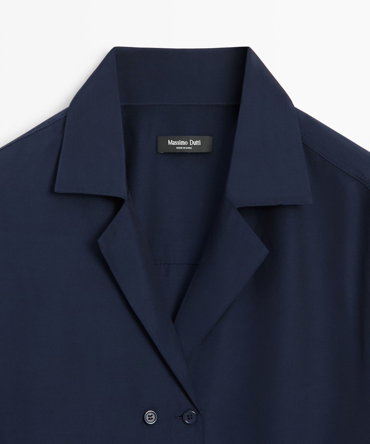 마시모두띠(MASSIMO DUTTI) 더블 브레스티드 플루이드 셔츠
