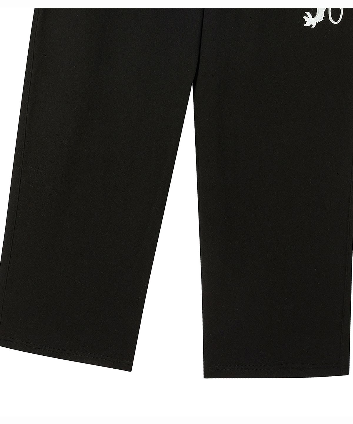 프렌다(PRENDA) LION SCRIPT WIDE SWEATPANTS BLACK