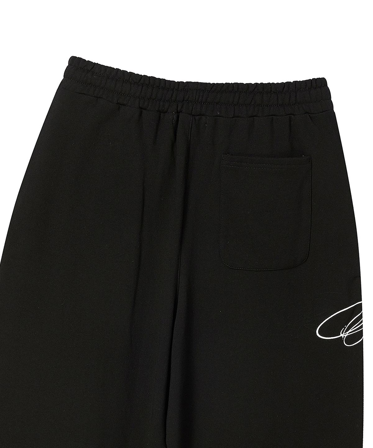 프렌다(PRENDA) LION SCRIPT WIDE SWEATPANTS BLACK