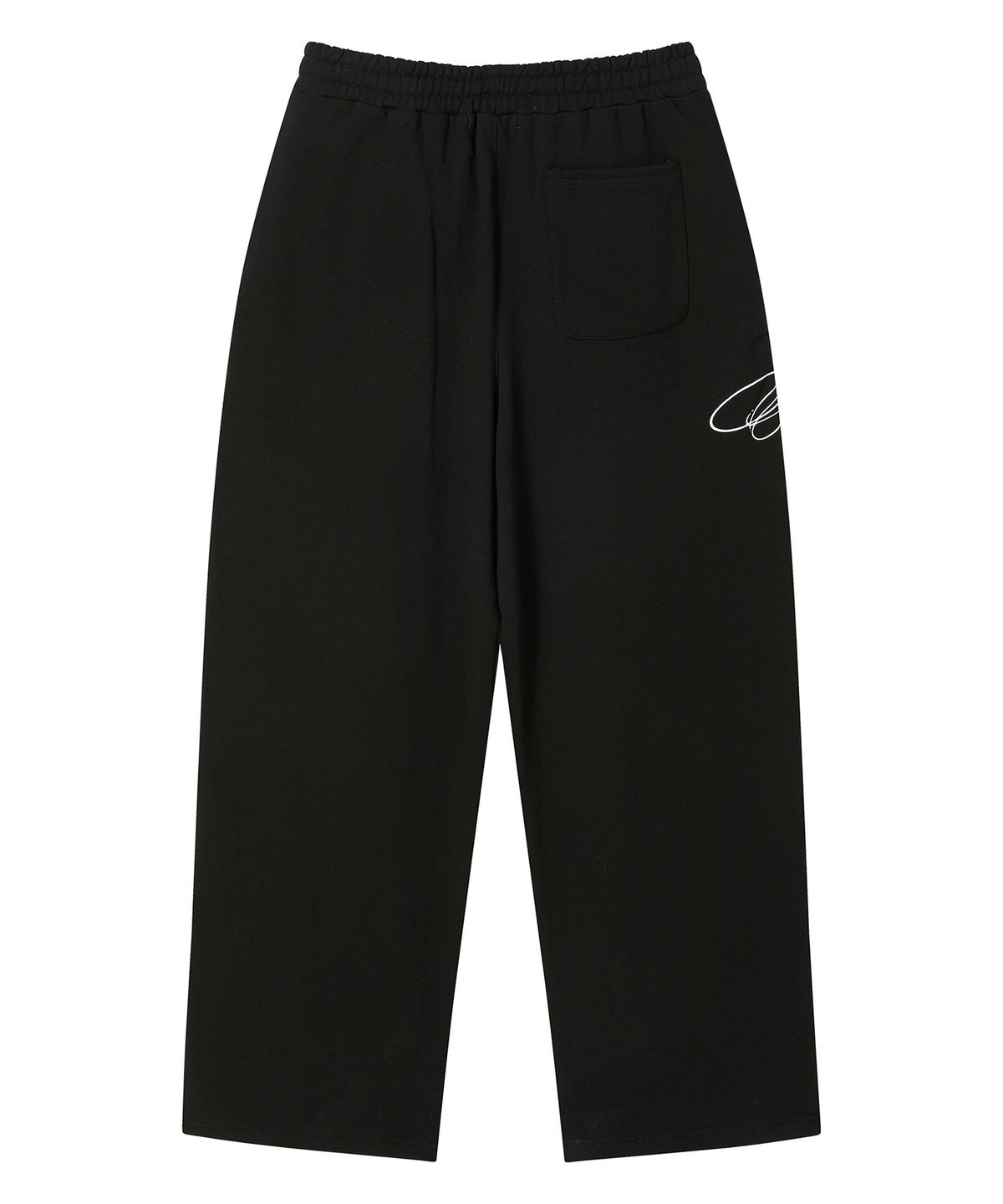 프렌다(PRENDA) LION SCRIPT WIDE SWEATPANTS BLACK