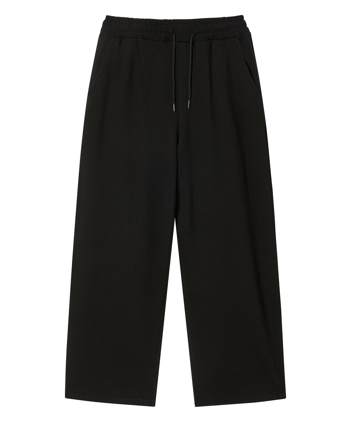 프렌다(PRENDA) EYELET POCKET WIDE SWEATPANTS BLACK