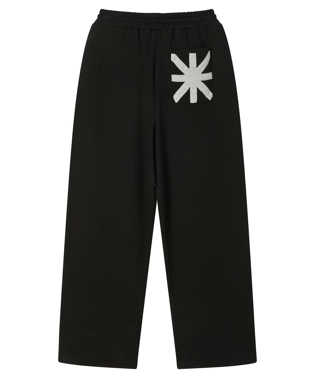 프렌다(PRENDA) SCRIPT LOGO WIDE SWEATPANTS BLACK