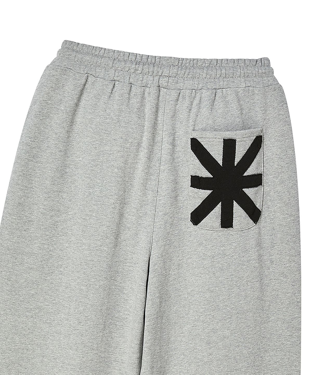 프렌다(PRENDA) SCRIPT LOGO WIDE SWEATPANTS GRAY