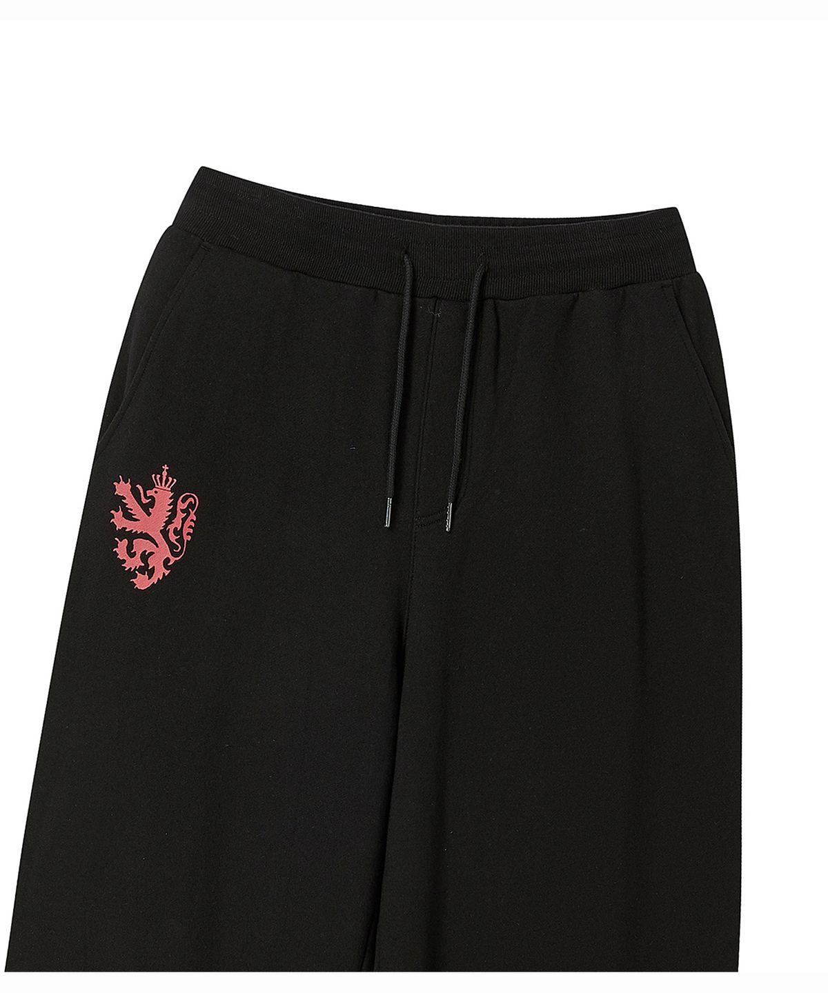 프렌다(PRENDA) HERALD CROSS WIDE SWEATPANTS BLACK