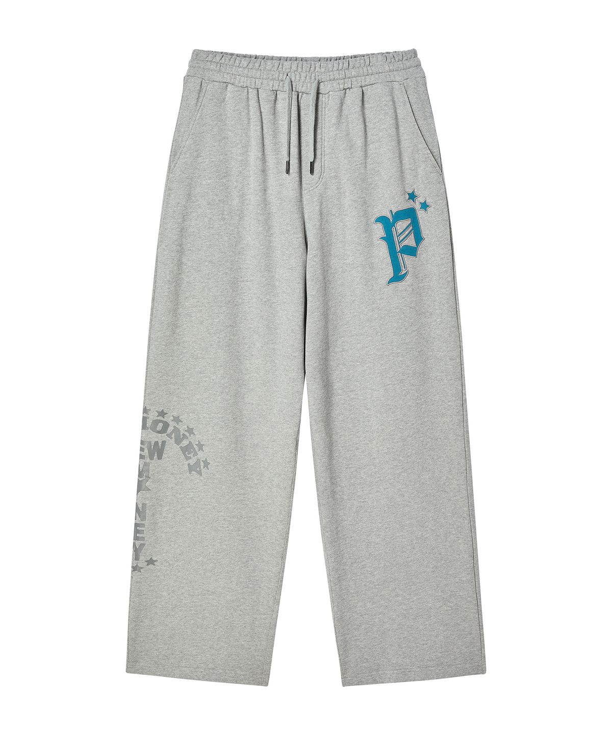 프렌다(PRENDA) P LOGO WIDE SWEATPANTS GRAY
