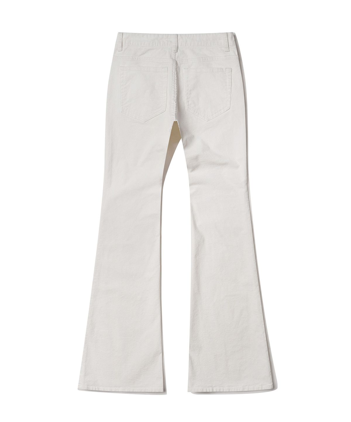 데케트 우먼(DECET WOMEN) Signature Slim Low Rise Flared Corduroy Pants DCWPT041IVORY