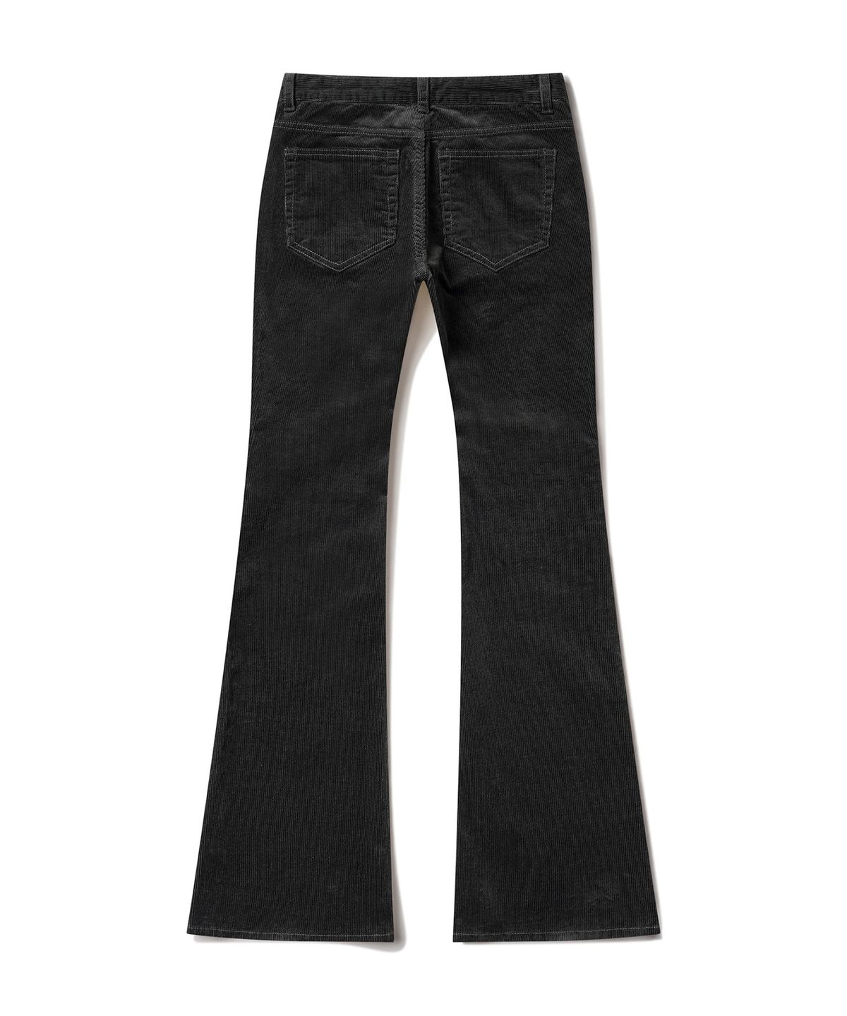 데케트 우먼(DECET WOMEN) Signature Slim Low Rise Flared Corduroy Pants DCWPT041CHARCOAL