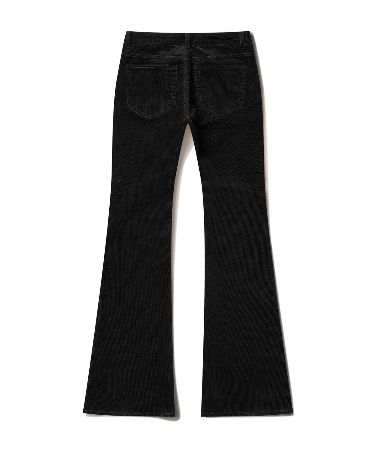 데케트 우먼(DECET WOMEN) Signature Slim Low Rise Flared Corduroy Pants DCWPT041BLACK
