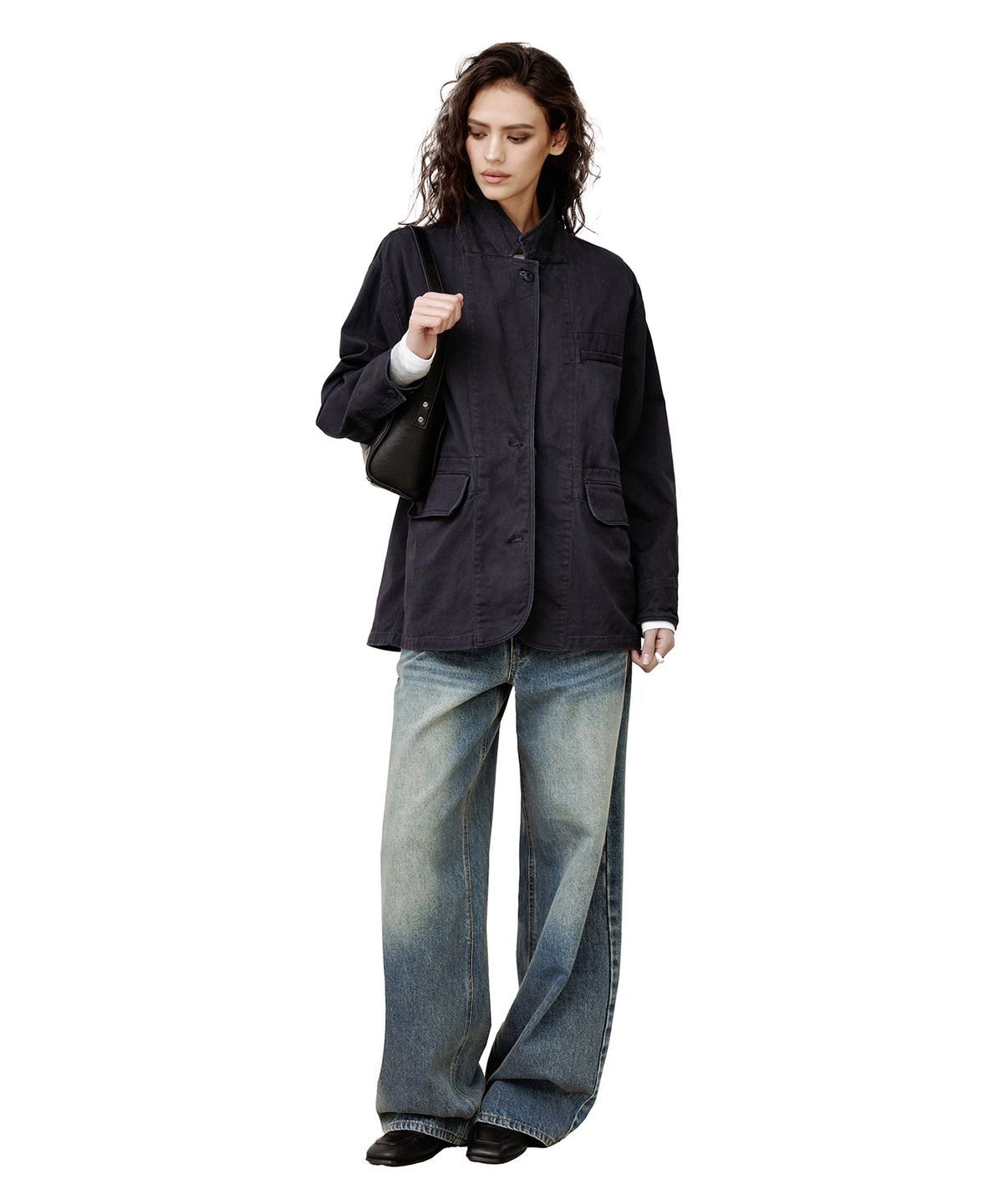 데케트 우먼(DECET WOMEN) Relaxed Blazer DCWJK004NAVY