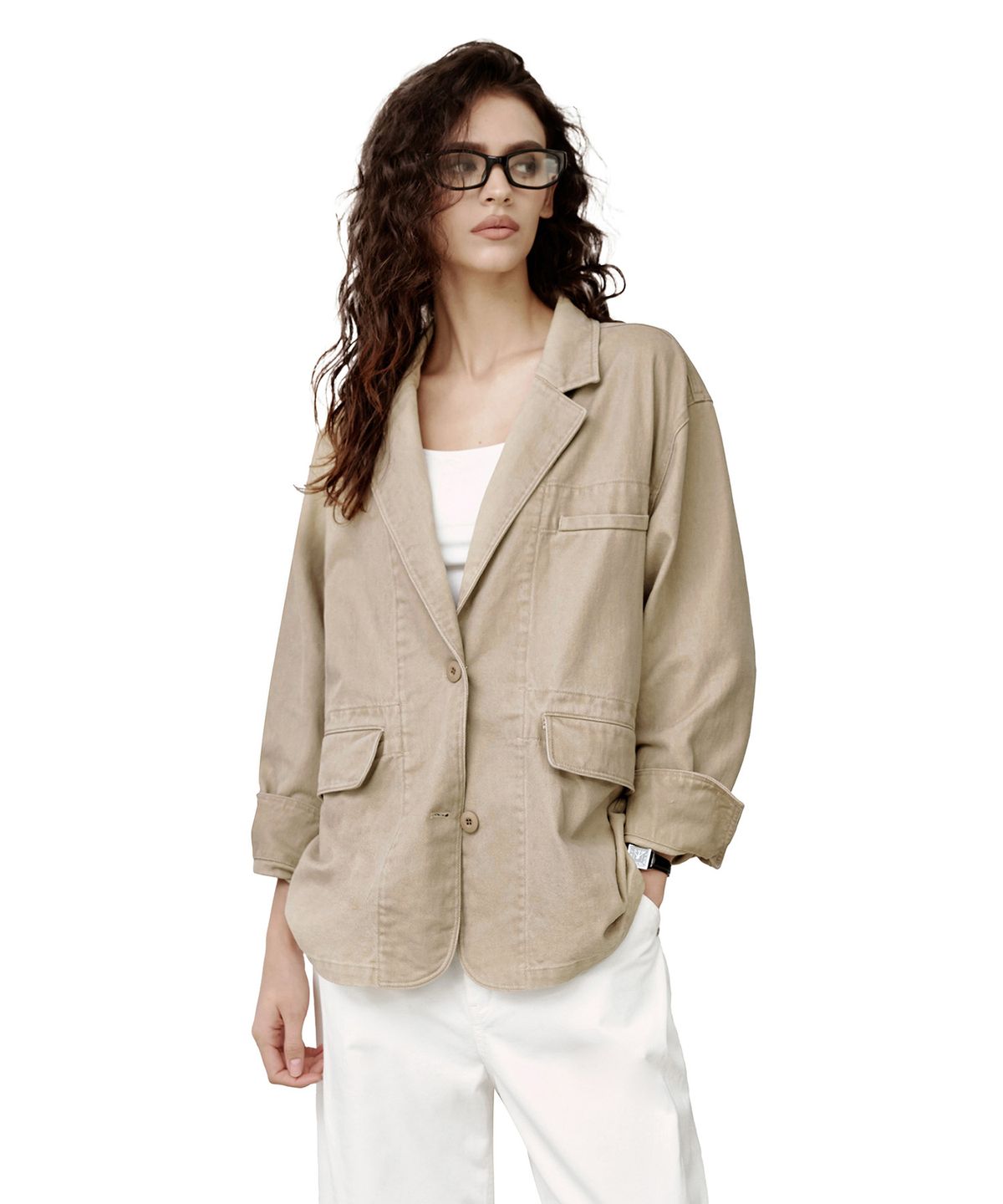 데케트 우먼(DECET WOMEN) Relaxed Blazer DCWJK004BEIGE