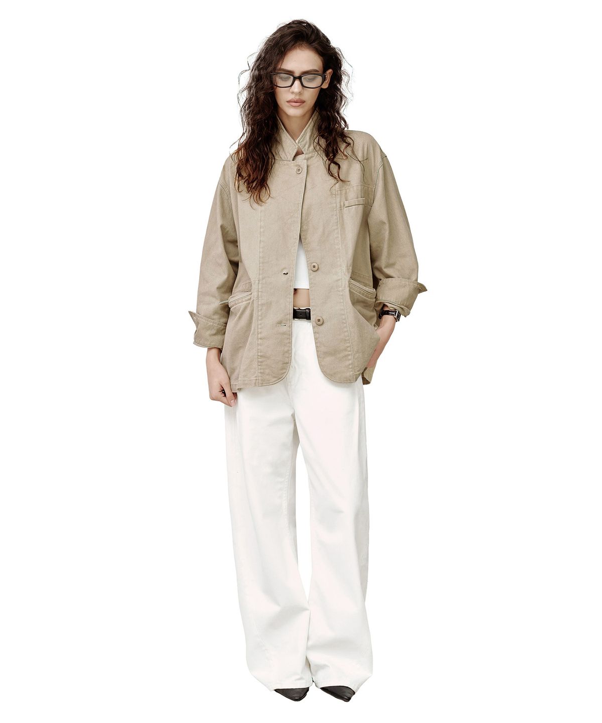 데케트 우먼(DECET WOMEN) Relaxed Blazer DCWJK004BEIGE