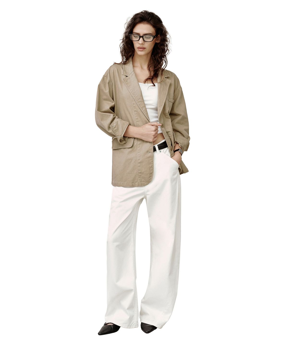 데케트 우먼(DECET WOMEN) Relaxed Blazer DCWJK004BEIGE