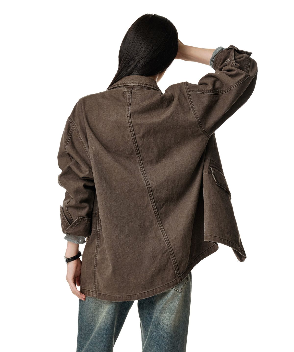 데케트 우먼(DECET WOMEN) Relaxed Blazer DCWJK004BROWN