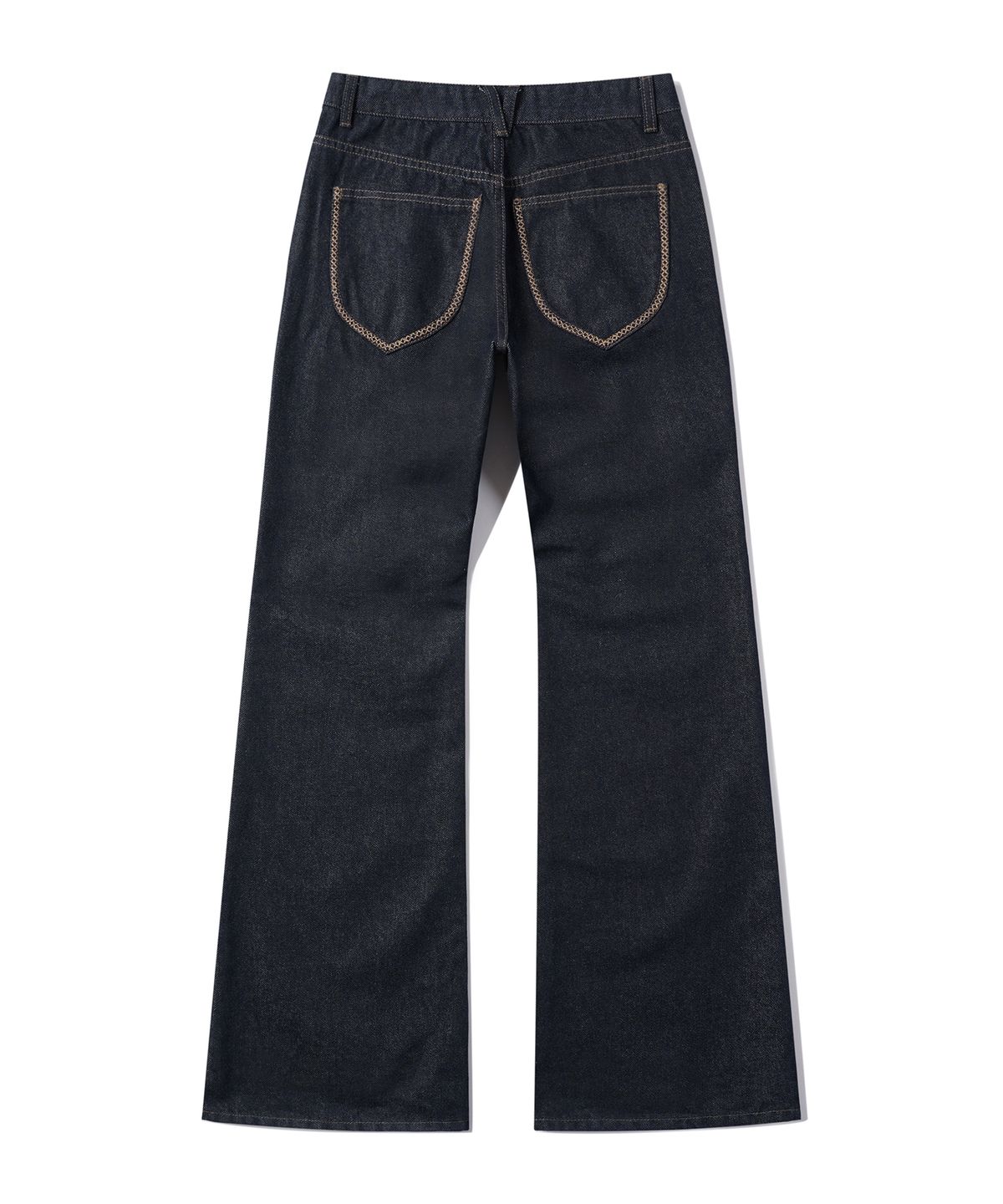 데케트 우먼(DECET WOMEN) [윤비누X데케트우먼]Stitch Pocket Low Rise Relaxed Flared Jeans DCWPT039CPINDIGO
