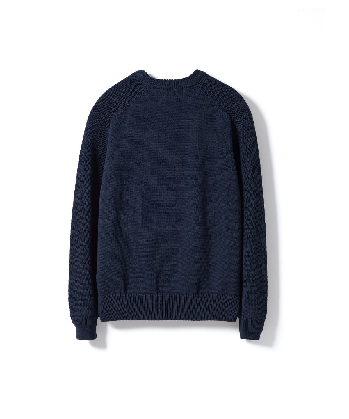 건지 울른스(Guernsey Woollens) 헤비코튼 건지 라이언 스웨터 - 네이비