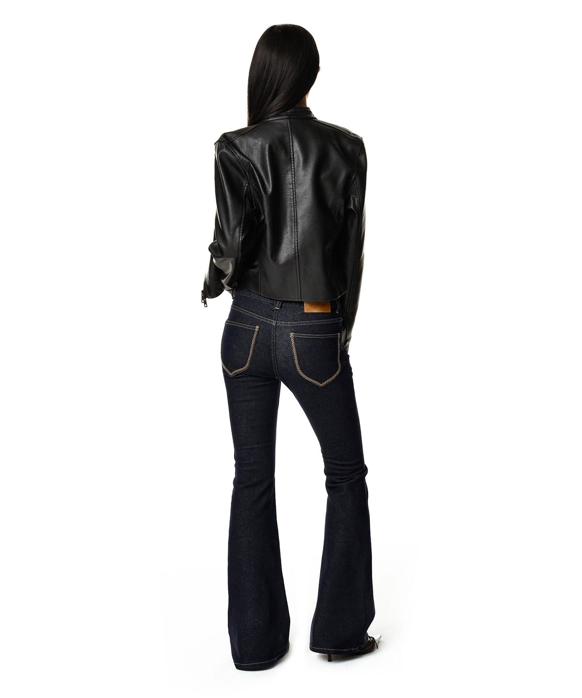 데케트 우먼(DECET WOMEN) [윤비누x데케트우먼]Stitch Pocket Low Rise Slim Flared Jeans DCWPT036CPINDIGO