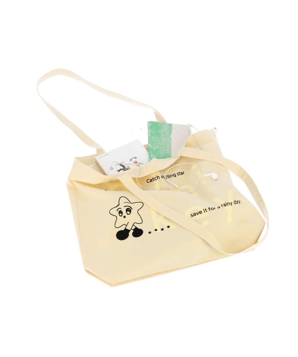 미니키(MINIKEY) Long Strap Bag (cream lemon)